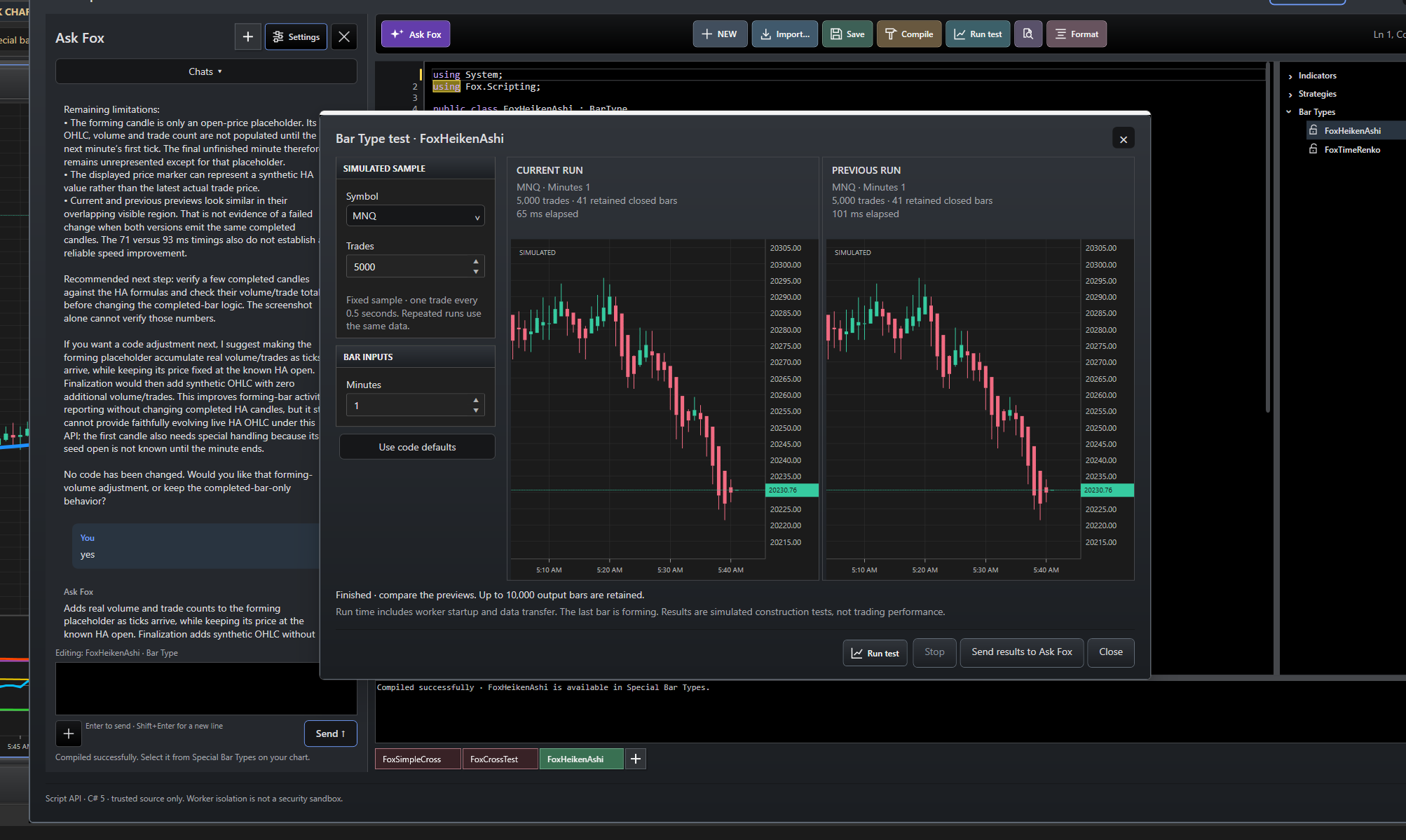 FoxTraderPro: Keep the conversation beside the code.