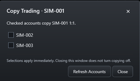 Copy Trading Followers