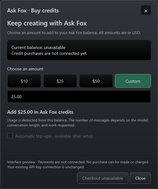 FoxTraderPro: Top up without leaving your ideas behind.