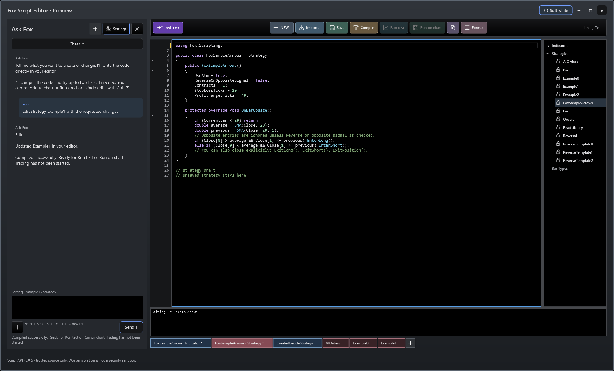 FoxTraderPro: Give every idea its own tab.